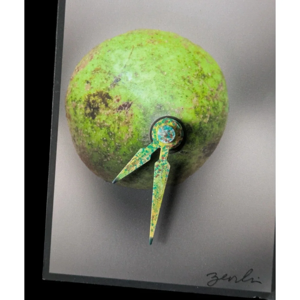 Gregory Zeorlin Art Clock 2010 Pear One Of A Kind Hand Painted